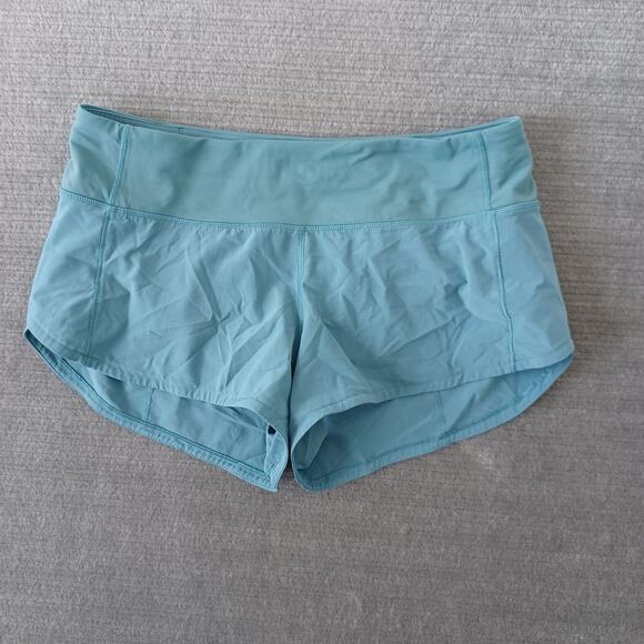 Lululemon Speed Up Short Women 4 2.5" Blue Pull On Gym Yoga Athleisure Lined - Picture 1 of 8